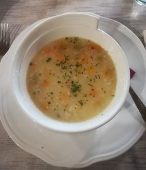 Zuppa d'orzo at Chalet Ristorante Piereni in Tonadico