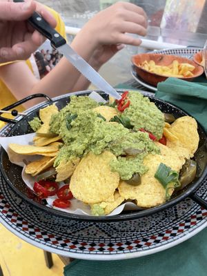 Nachos with guacamole and chili   at De Ping Pong Club in Utrecht