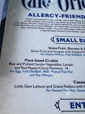   at Disneyland - Cafe Orleans  in Anaheim