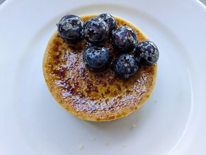 Creme brulee tart at Disneyland - Cafe Orleans  in Anaheim