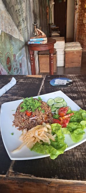 Arroz mulato at Café El Mago in Trinidad