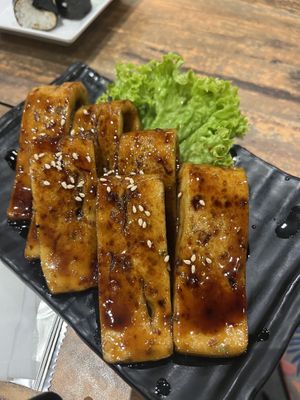 Tofu teriyaki -good!  at Kinsahi in Johor Bahru