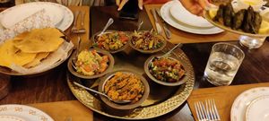 Vegan platter at Mayrig in Beirut