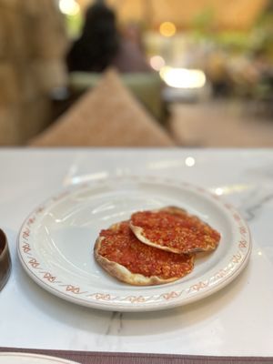 Armenian bread   at Mayrig in Beirut
