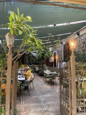 Exterior terrace   at Mayrig in Beirut