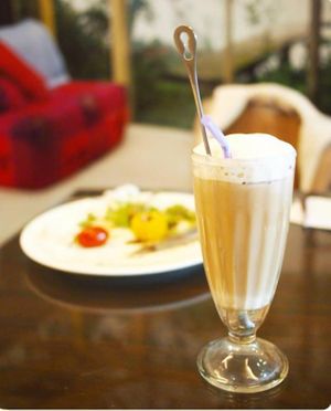 Garden soymilk tea. (must try!!!!!) at Sophie's Garden in Taipei