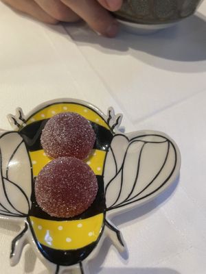 Vegane Jellies  at Bees Restaurant in Ruedesheim Am Rhein