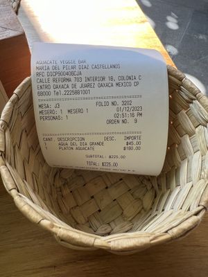   at Aguacate Veggie Bar in Oaxaca