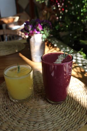 AGUAS Y BATIDOS FRESCOS at Aguacate Veggie Bar in Oaxaca