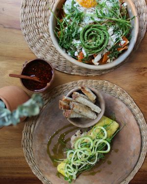 COMBO BREAKFAST at Aguacate Veggie Bar in Oaxaca