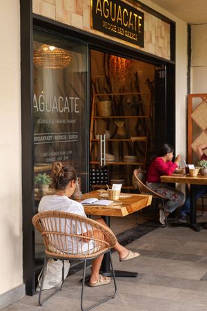 ROOFTOP at Aguacate Veggie Bar in Oaxaca