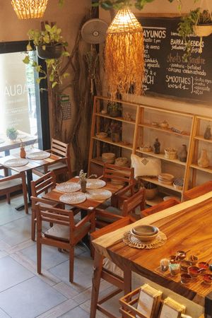 INTERIOR DEL RESTAURANTE at Aguacate Veggie Bar in Oaxaca
