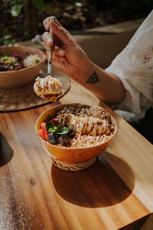 Moka Bowl at Aguacate Veggie Bar in Oaxaca