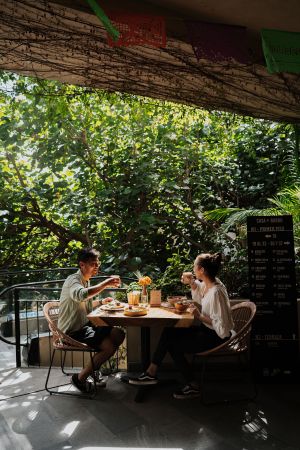 Terraza at Aguacate Veggie Bar in Oaxaca