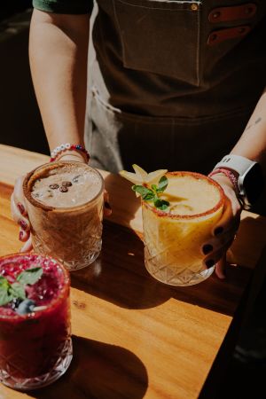 Mezcalinas at Aguacate Veggie Bar in Oaxaca
