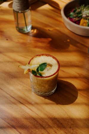 Mezcalina Tropical at Aguacate Veggie Bar in Oaxaca