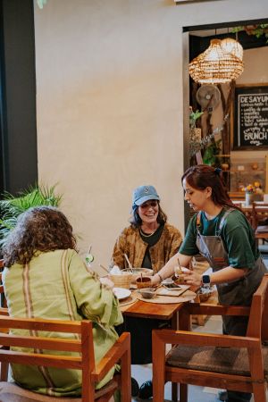 Jardín Lateral at Aguacate Veggie Bar in Oaxaca