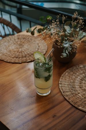 Limonada de Jengibre at Aguacate Veggie Bar in Oaxaca