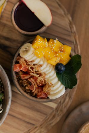 brunch at Aguacate Veggie Bar in Oaxaca