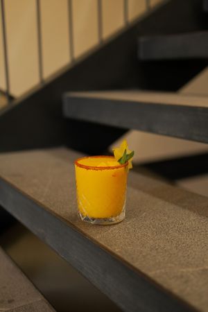 mezcalina de mango  at Aguacate Veggie Bar in Oaxaca
