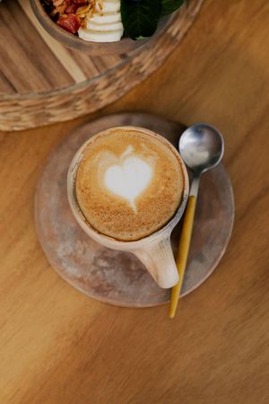 flat white at Aguacate Veggie Bar in Oaxaca