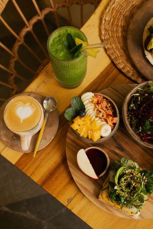 lunch at Aguacate Veggie Bar in Oaxaca