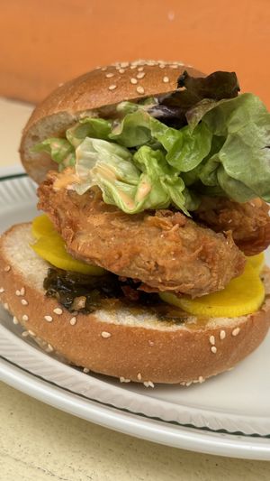 Chicken sandwich  at Sunday C&C Eatery in New York City