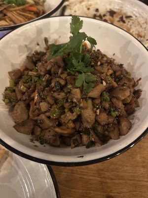 Vegan Dan Dan noodles with seitan  #Veganuary at 28 Tigers in Portland