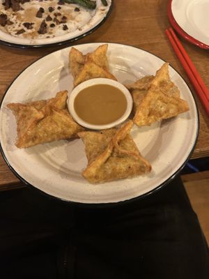 Mushroom dumplings with facemelting mustard  #Veganuary at 28 Tigers in Portland