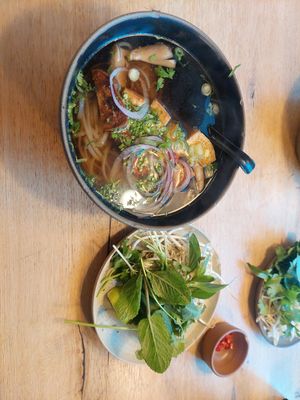 Vegan pho at Mr Pho in Copenhagen