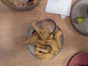 Tempura mushrooms 🤤 at Mr Pho in Copenhagen