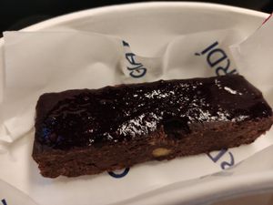 Chocolate brownie at GIARDÍ  in Milan