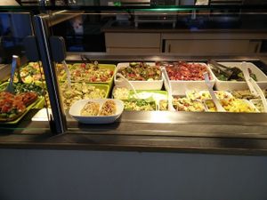 Amazing salad bar  at Vita-Nova Vegetaria in Bamberg