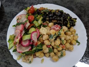 Side salad at Vita-Nova Vegetaria in Bamberg