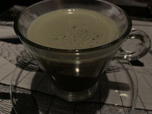 Matcha latte  at Lady Green Bio-Vegetarian Restaurant in Sitges