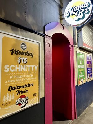 Entrance  at Mama B's in Chippendale