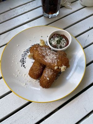 Mozzarella sticks  at Mama B's in Chippendale