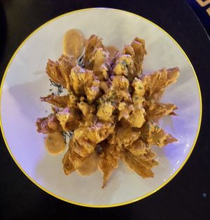 Blooming onion … OMG .. Yummy  at Mama B's in Chippendale