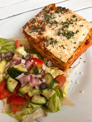 Traditional Lasagne  at Mama B's in Chippendale