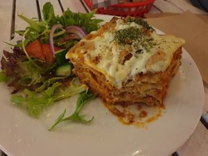 Lasagne $28.00: Pretty good but bit dry at Mama B's in Chippendale