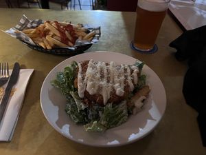 Chickin ceaser salad  at Mama B's in Chippendale