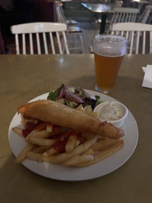 Fysh n chips  at Mama B's in Chippendale