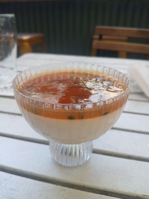 Passionfruit cheesecake at Mama B's in Chippendale