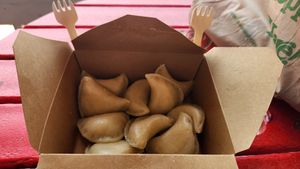 Vegan cheddar and potato pierogies at The Pierogie Place in Wildwood