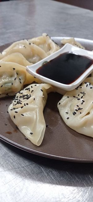 Vegan Gyozas at Manduca Mundana in La Serna Del Monte