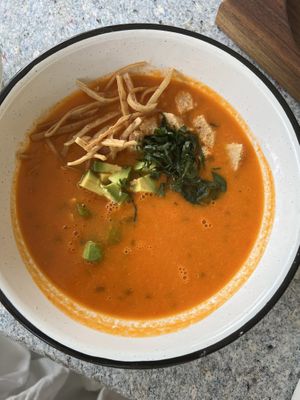 Tortilla soup  at Chumuk in Bucerias