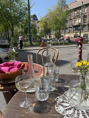   at Klauzál Café in Budapest