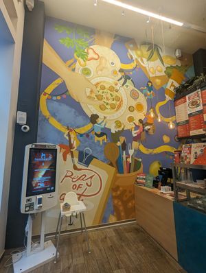 Wand Deko at Hummus Bar in Szeged