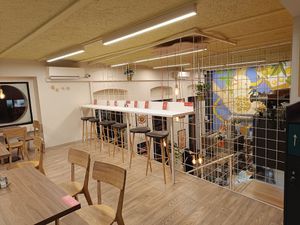 Interrior at Hummus Bar in Szeged