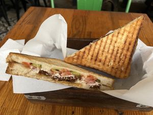 vegan sandwich  at Vintage Coffee in Istanbul